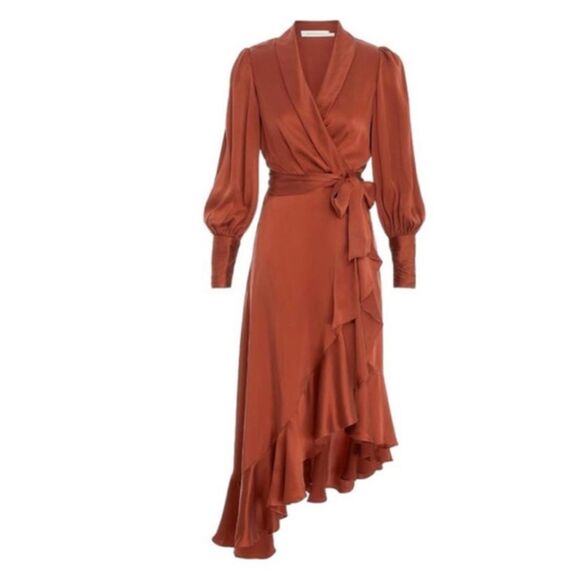 Ulla Johnson (Zimmerman) 100% silk wrap dress size 4 - Picture 1 of 12